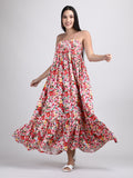 Organic Cotton Pink Summer Floral Dress