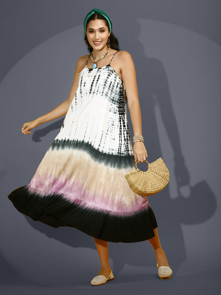 Pure Cotton tie die summer dress – Fashion8 Pure Cotton tie die summer dress – Fashion8