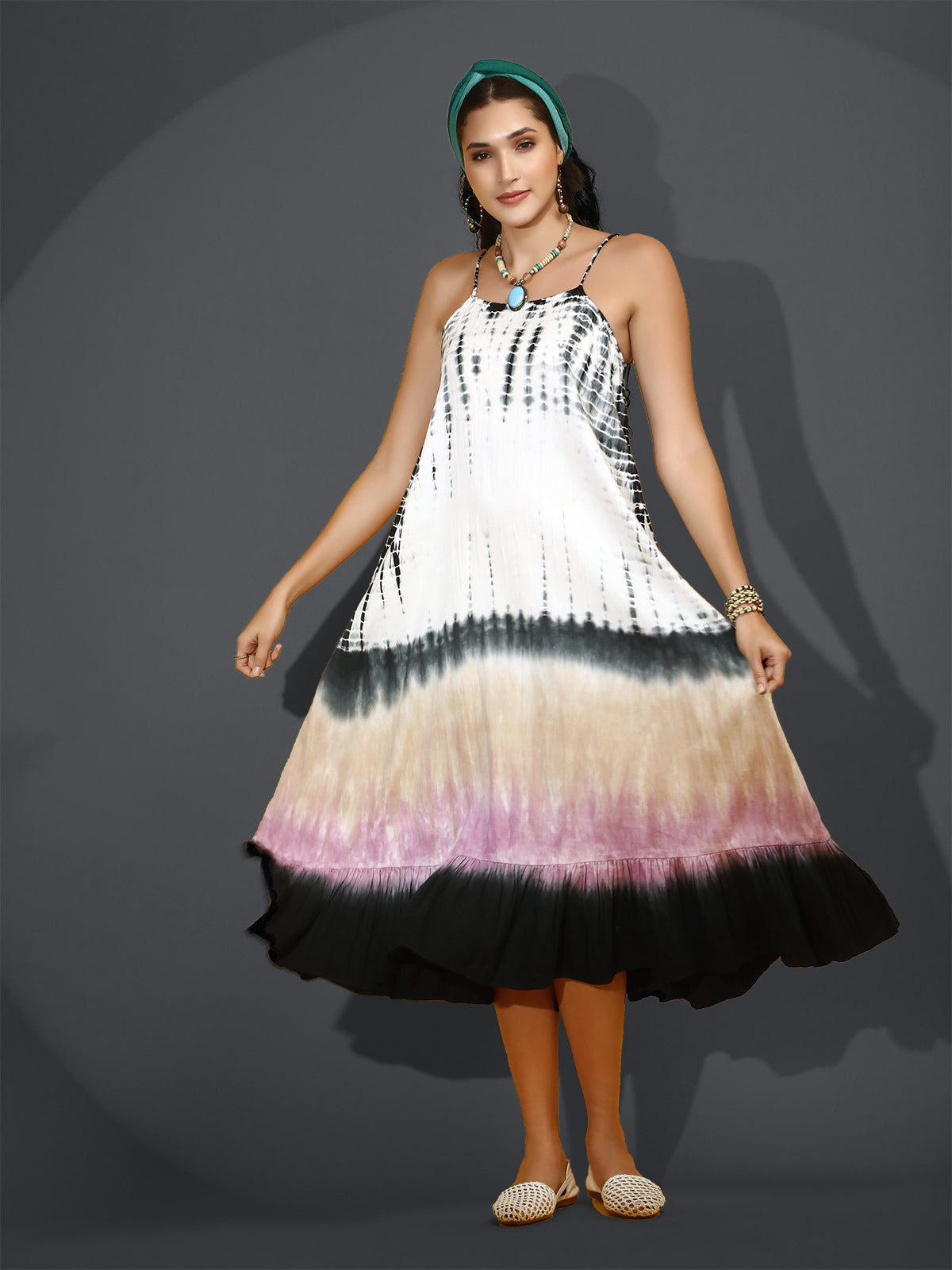 Pure Cotton tie die summer dress – Fashion8