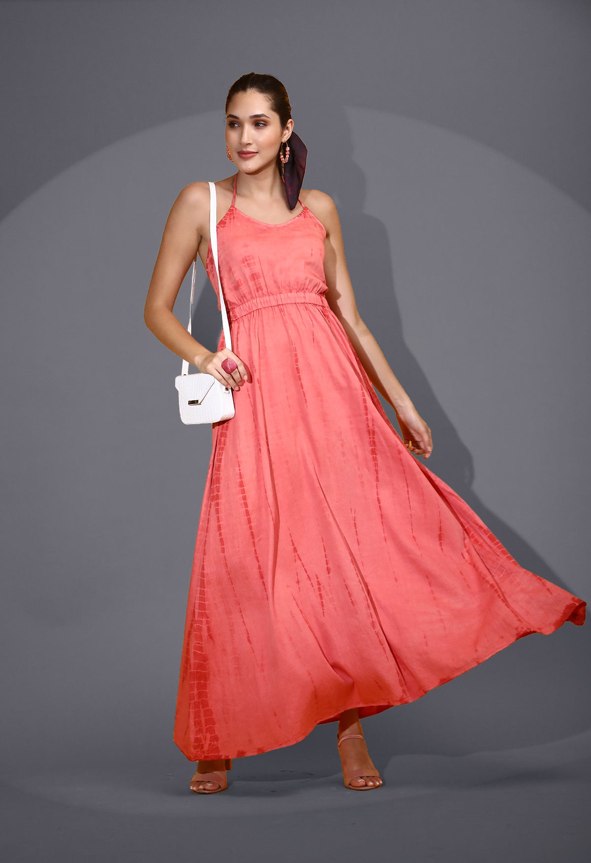 Luxury pure organic cotton pink soft feel summer dress – Fashion8